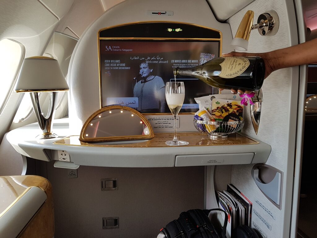 Incredible Emirates First Class Dubai to Singapore