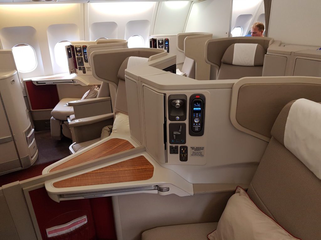 Cathay Dragon First Class cabin