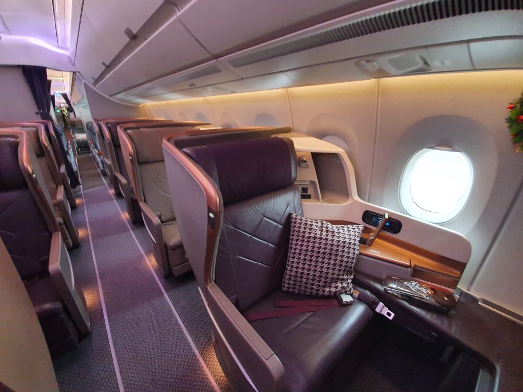 Singapore Airlines A350 Business Class 19A