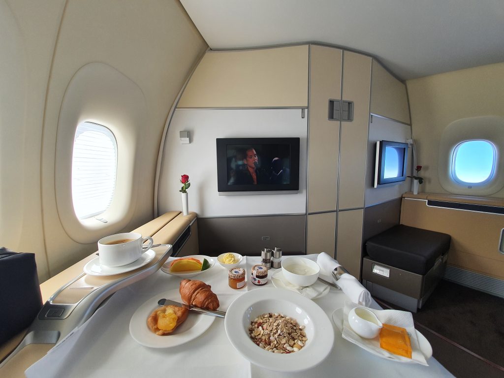 Breakfast In Lufthansa First Class