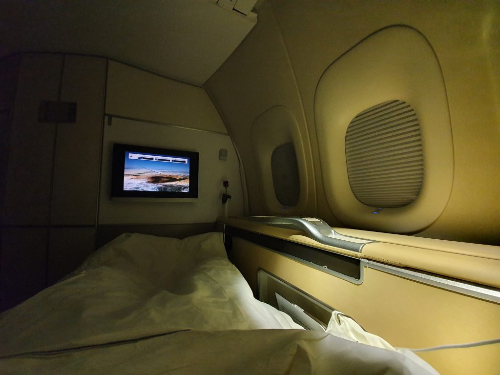 Lufthansa First Class Bedtime