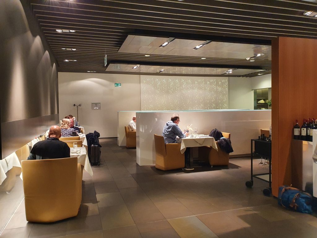 Lufthansa First Class Terminal Formal Dining Area