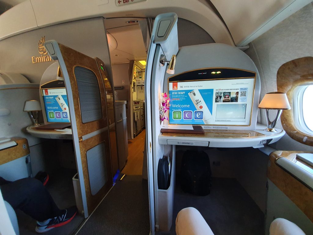 Emirates 777 First Class 1K
