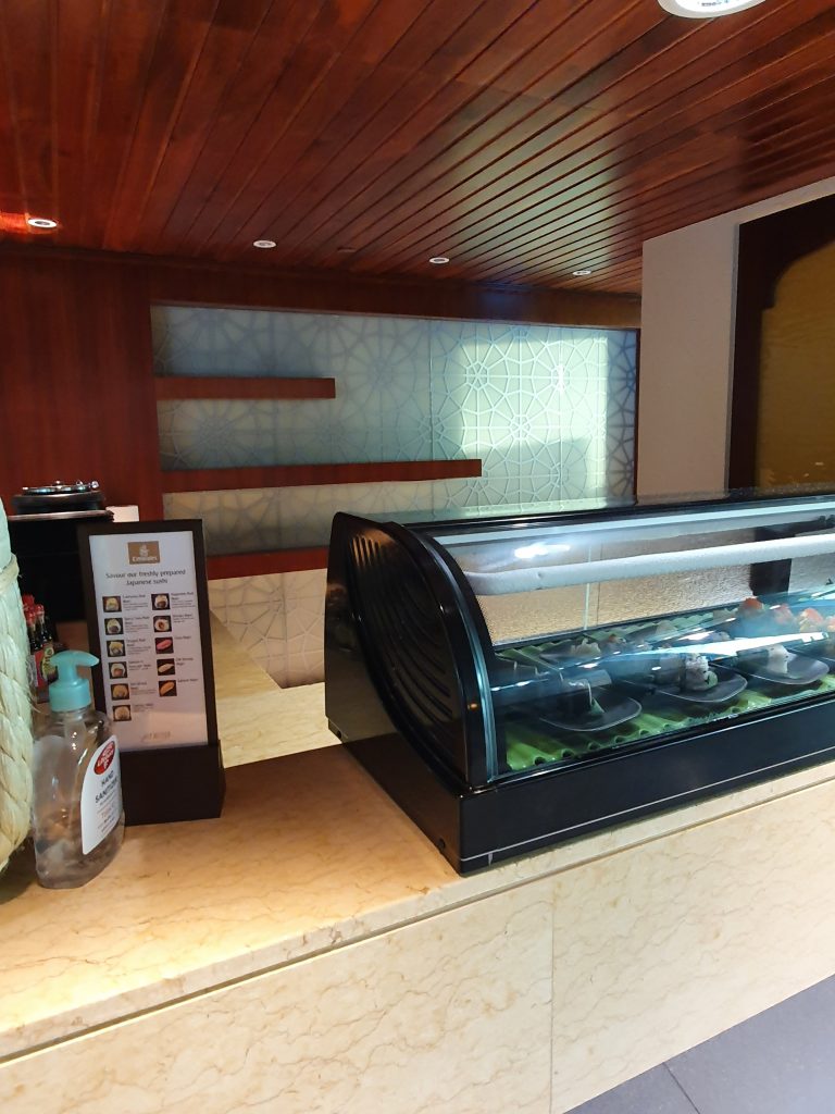 Emirates First Class Lounge Concourse B Desserted Sushi Station