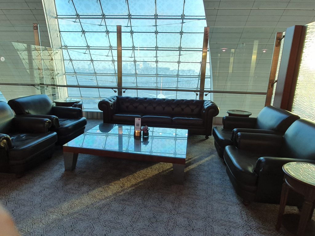 Emirates First Class Lounge Concourse B Sofa Seating