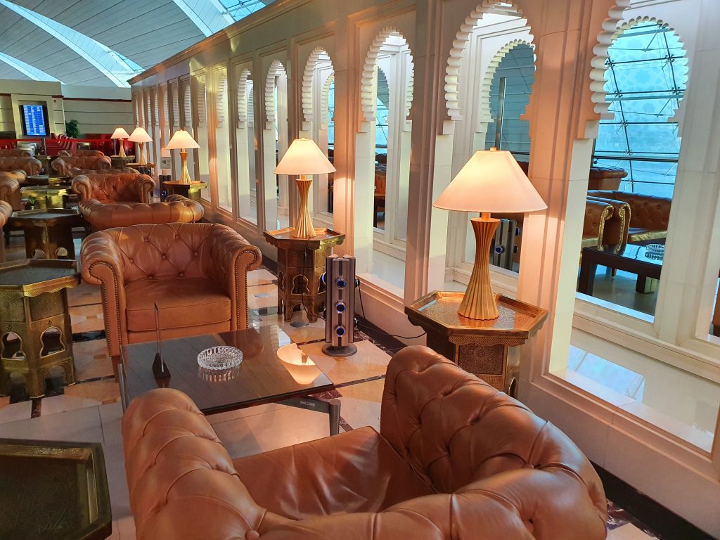 Emirates First Class Lounge Concourse B Sofa