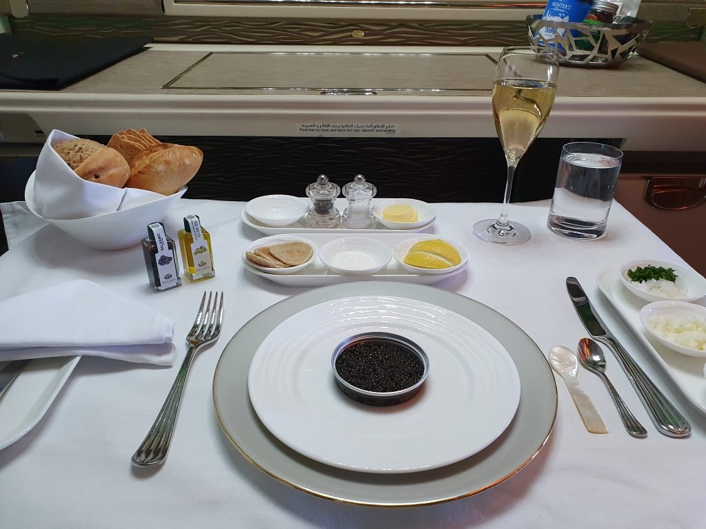 Emirates Change Changer First Class Caviar Service Emirates Change Changer First Class Caviar Service
