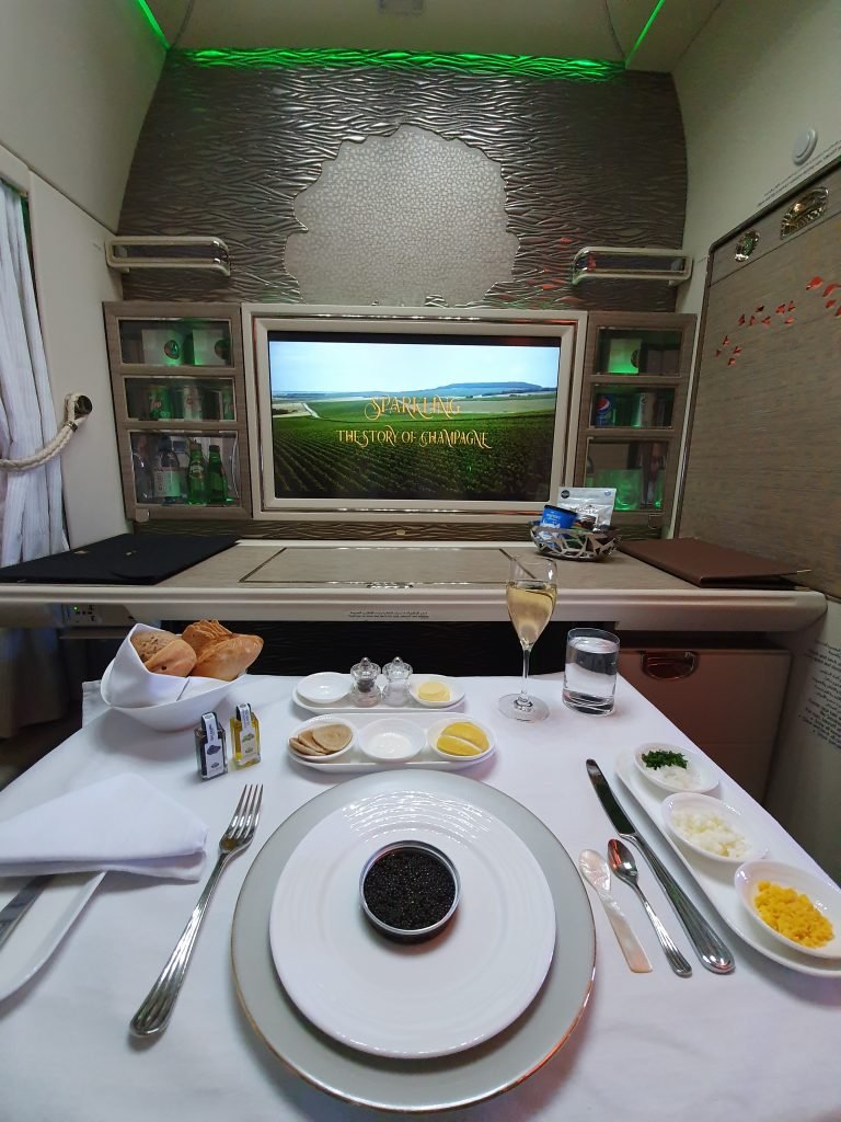 Emirates Change Changer First Class Caviar Emirates Change Changer First Class Caviar