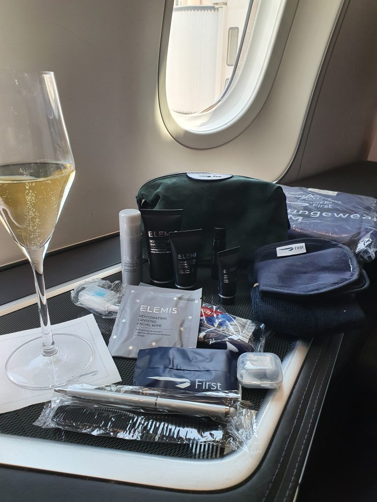 BA 787 First Class Amenity Kit contents