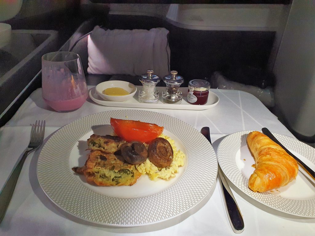 BA 787 First Class Breakfast Main