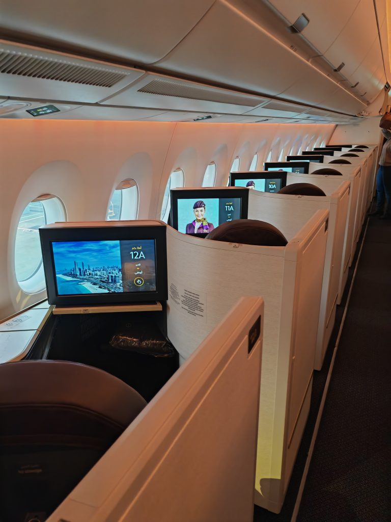 Etihad Business Class On A350 A Side