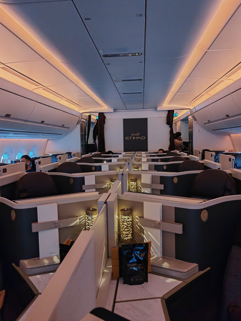 Etihad Business Class On A350 Studio Cabin