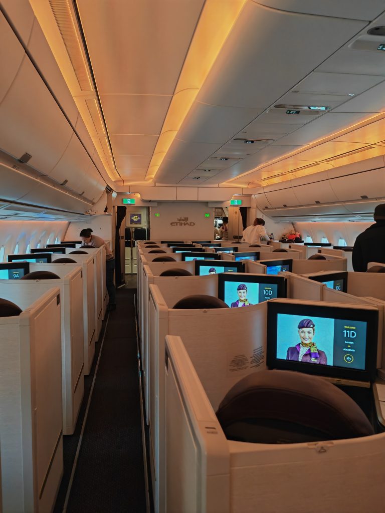 Etihad A350 Business Studio Cabin
