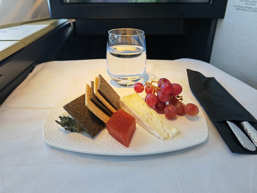 Etihad A350 Business Studio Cheese Plate
