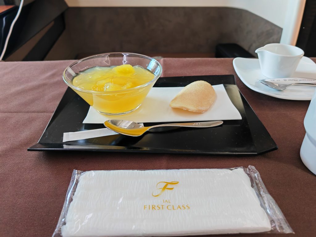 JAL First Class Dessert
