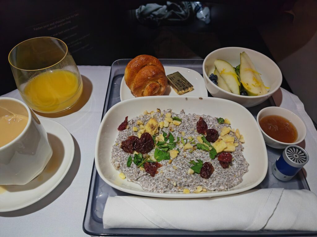 Delta One Suites Chia Porridge Breakfast