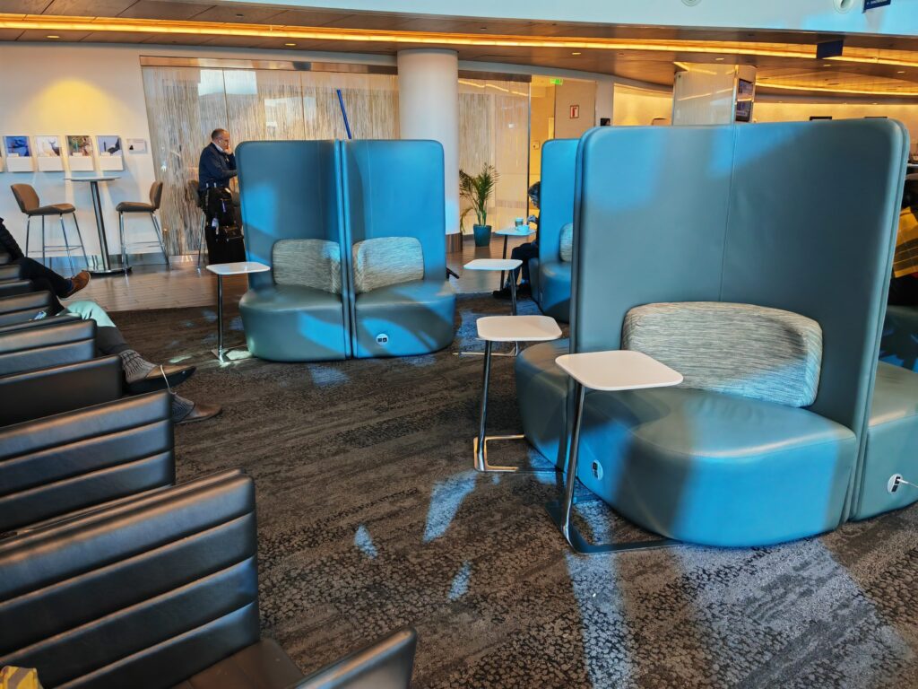 Delta SkyClub Seatle Seating Pods