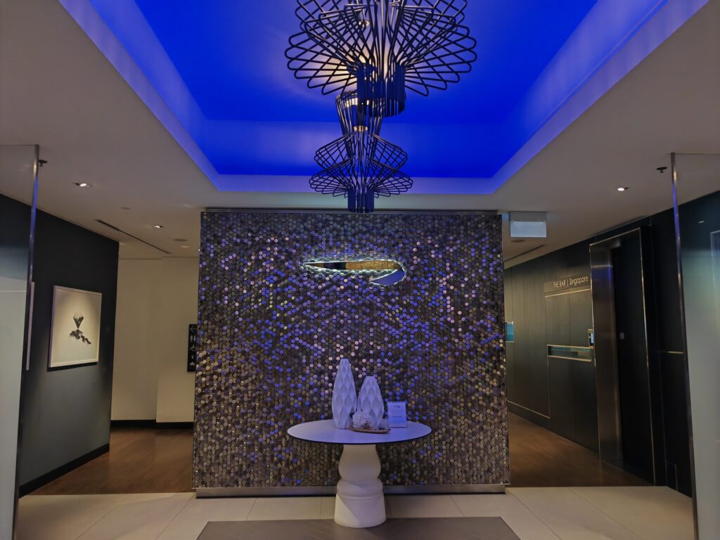 BA Lounge Singapore Reception Area