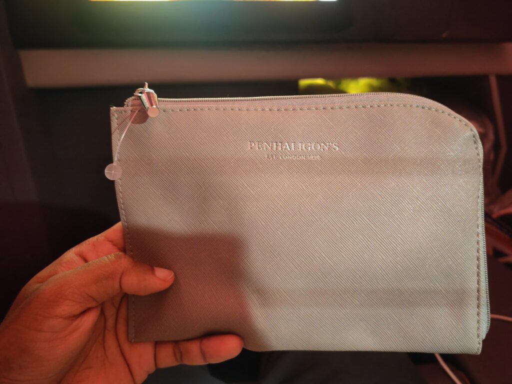 Singapore Airlines A380 Business Class Penhaligons Leather Amenity Kit