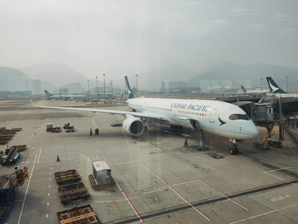 Cathay Pacific A350 At HKIA