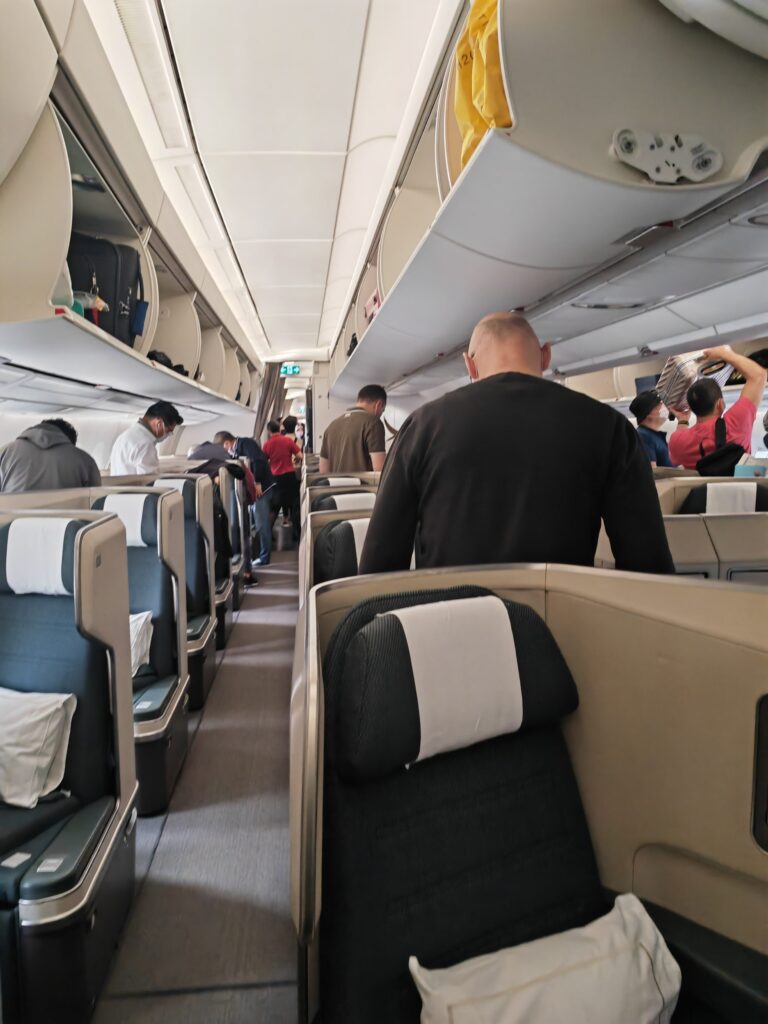 Cathay Pacific A350 Business Class Boarding