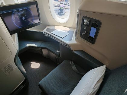 Cathay Pacific A350 Business Class Wide View
