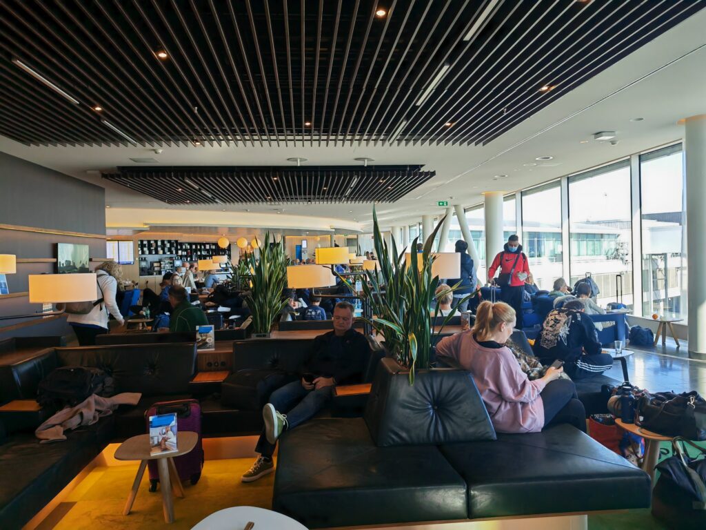 KLM Crown Lounge 52 Busy Seating Area