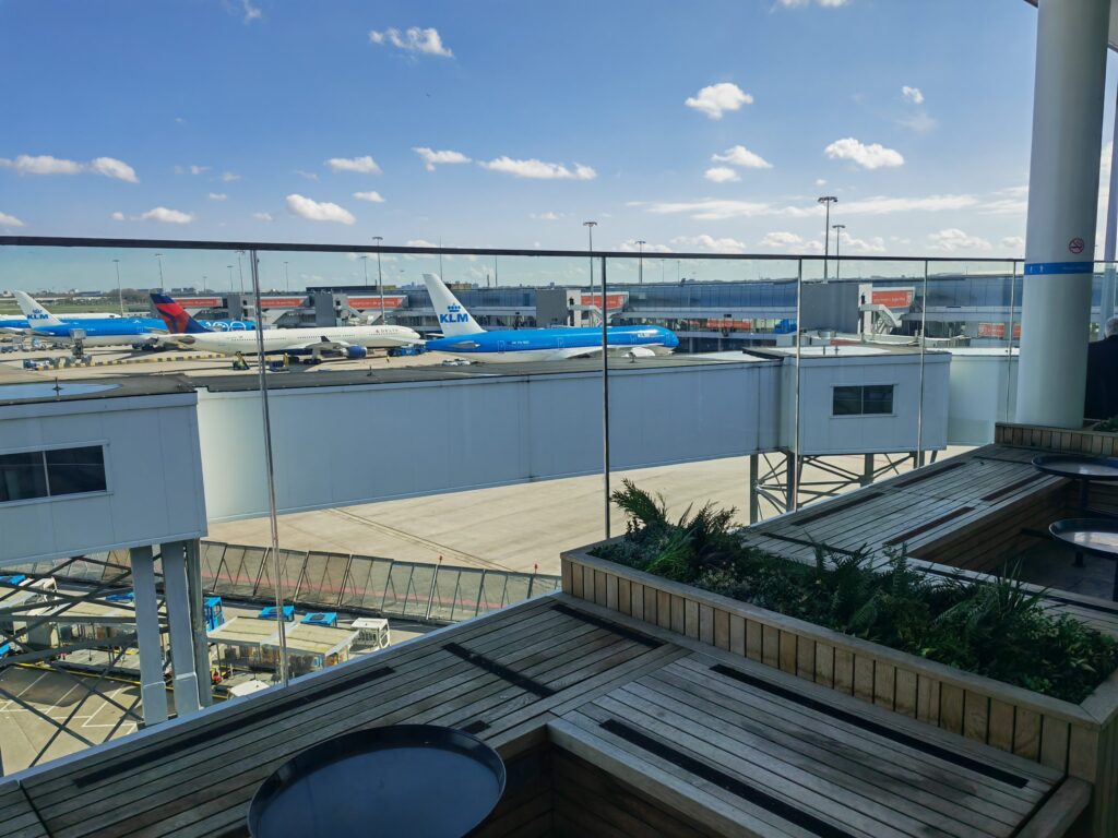 KLM Crown Lounge 52 Terrace Area