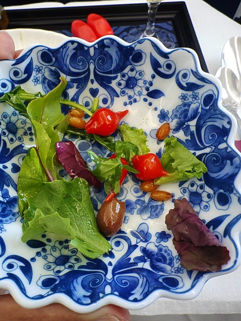 KLM 787 10 World Business Class Muscan Salad Sweat Pearl Drops