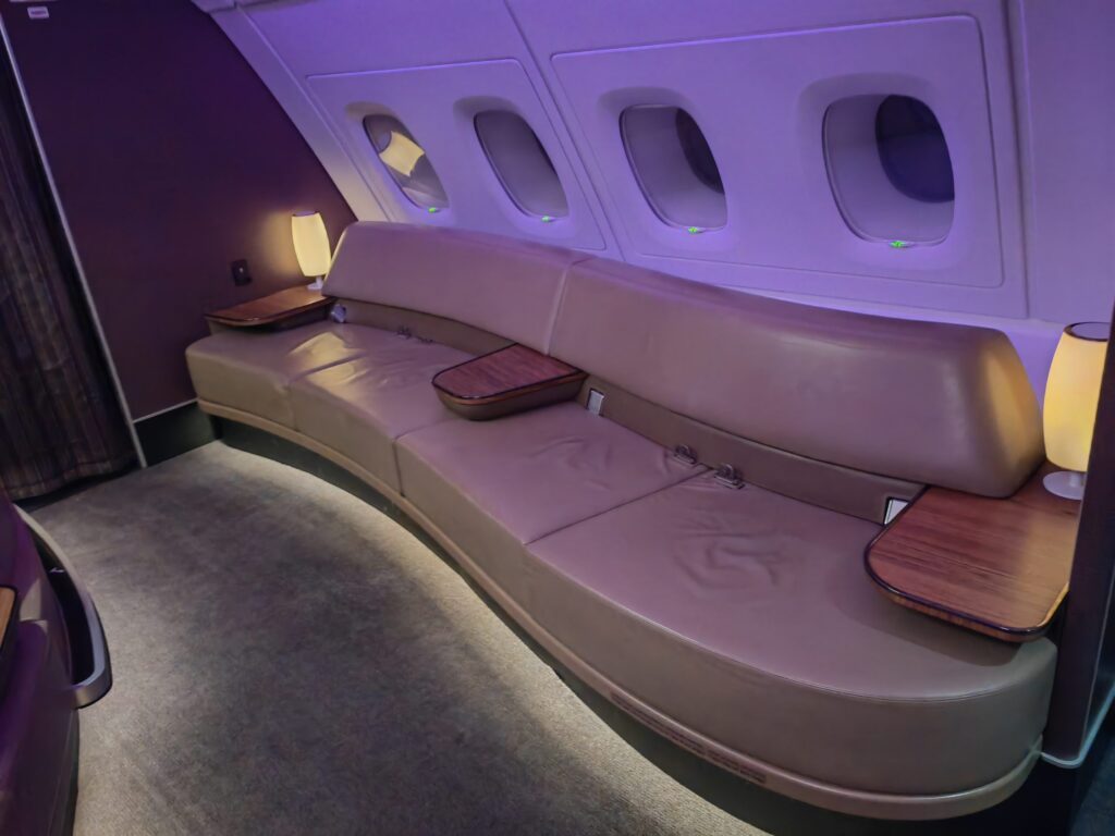 Qatar A380 First Class Bar Seating