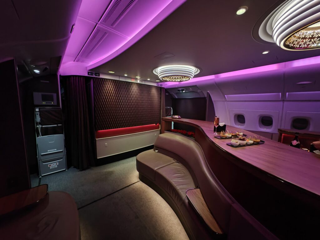 Qatar A380 First Class Bar