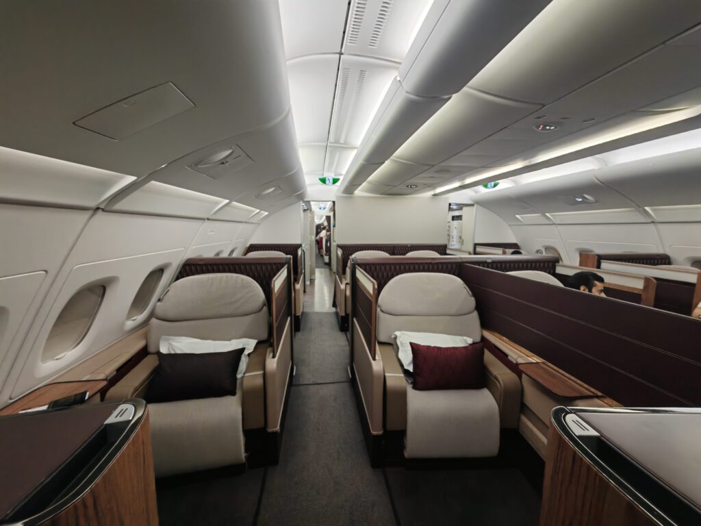 Qatar A380 First Class Cabin