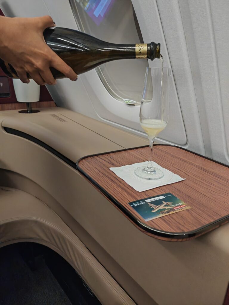 Qatar A380 First Class Rare Champagne