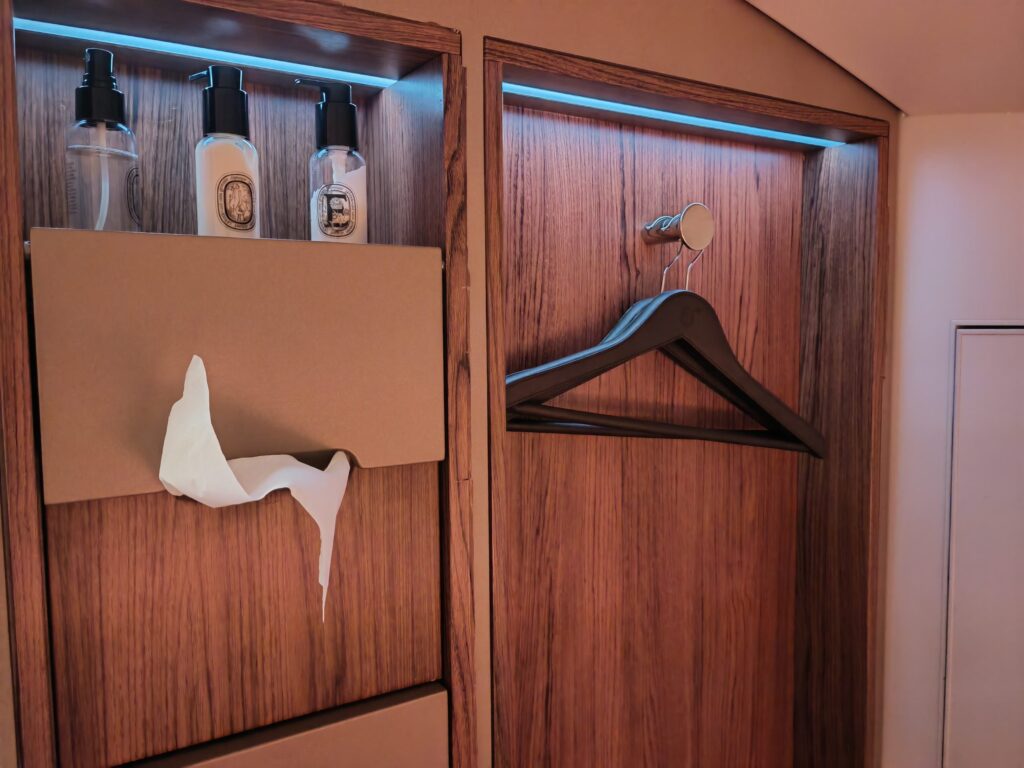 Qatar A380 First Class Restroom Cloth Hangers