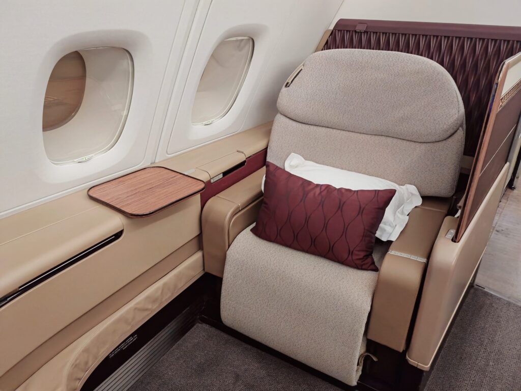 Qatar A380 First Class Seat 1K