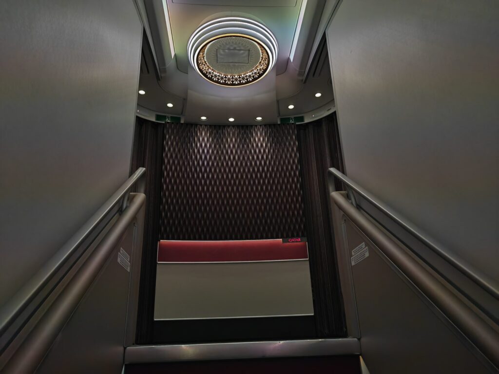 Qatar Airways A380 Upper Deck Stairs