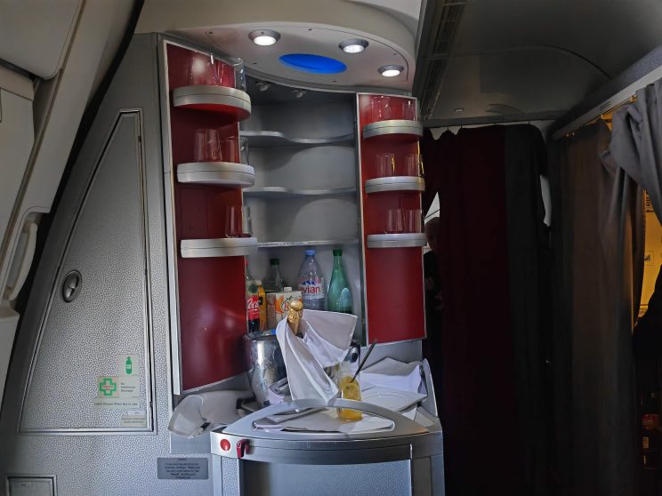 Air France Business Class 777 Galley Refreshments