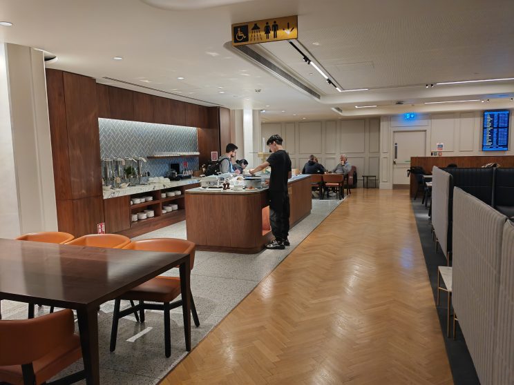 Qantas International Lounge Buffet Area
