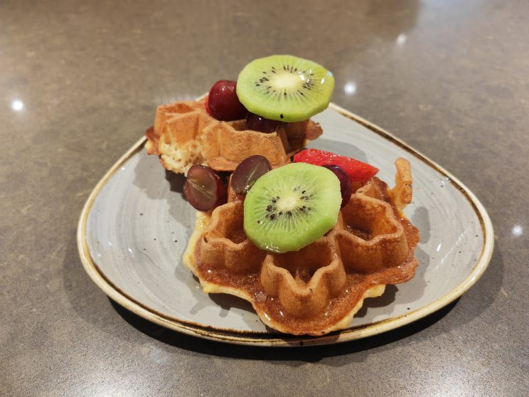 Air Canada Lounge Heathrow Made to Order Waffles