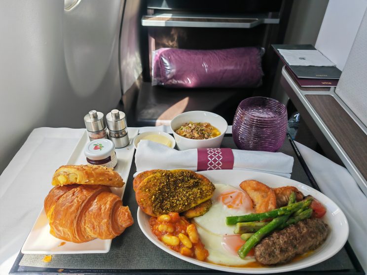 Qatar Airways First Class To Amman Qatari Beef Kofta