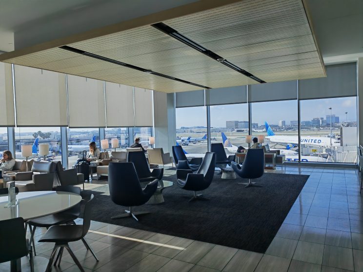 United Club LAX Lounging With Views