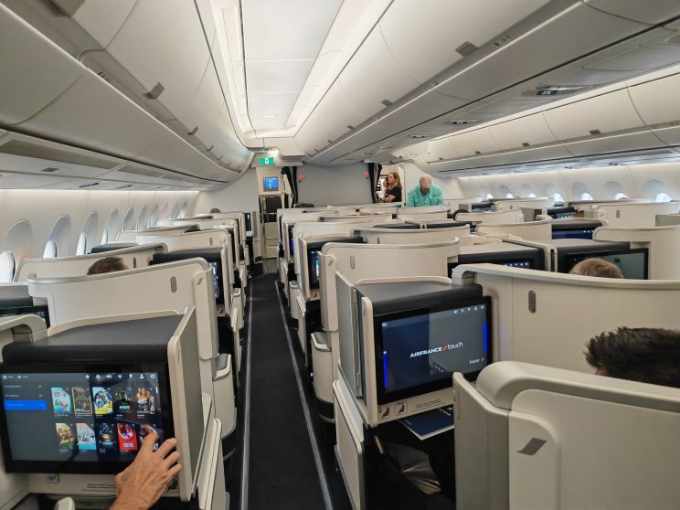 Air France A350 Business Class Cabin