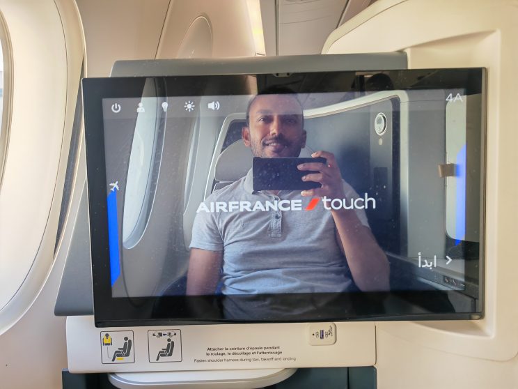 Air France A350 Business Class Modern IFE Screen