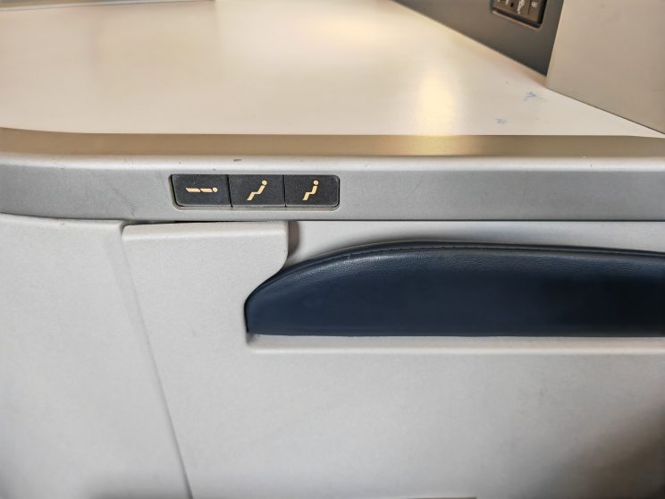 Air France A350 Business Class Seat Controls By Side