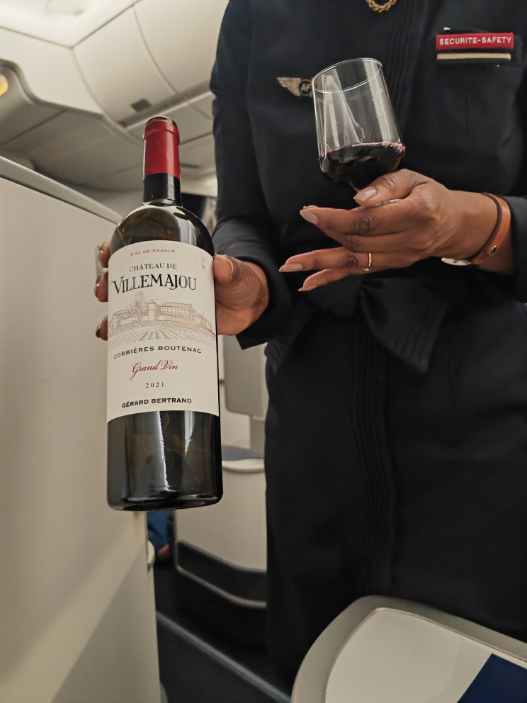 Air France A350 Business Class Wine Tasting Atlanta To Paris
