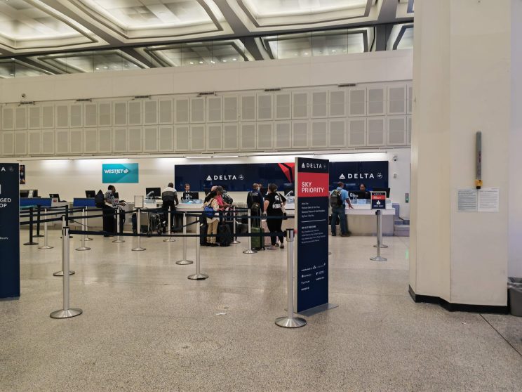 Air France Delta Airlines Check In Houston Airport