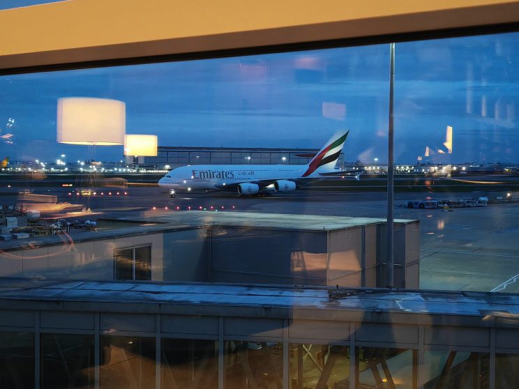 Cathay Business Lounge Heathrow Emirates A380
