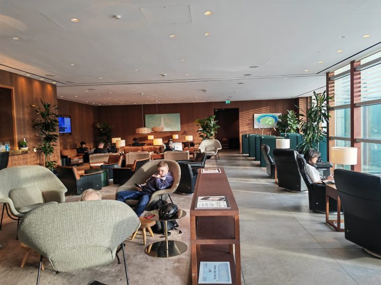 Cathay Business Lounge Heathrow Seat Areas