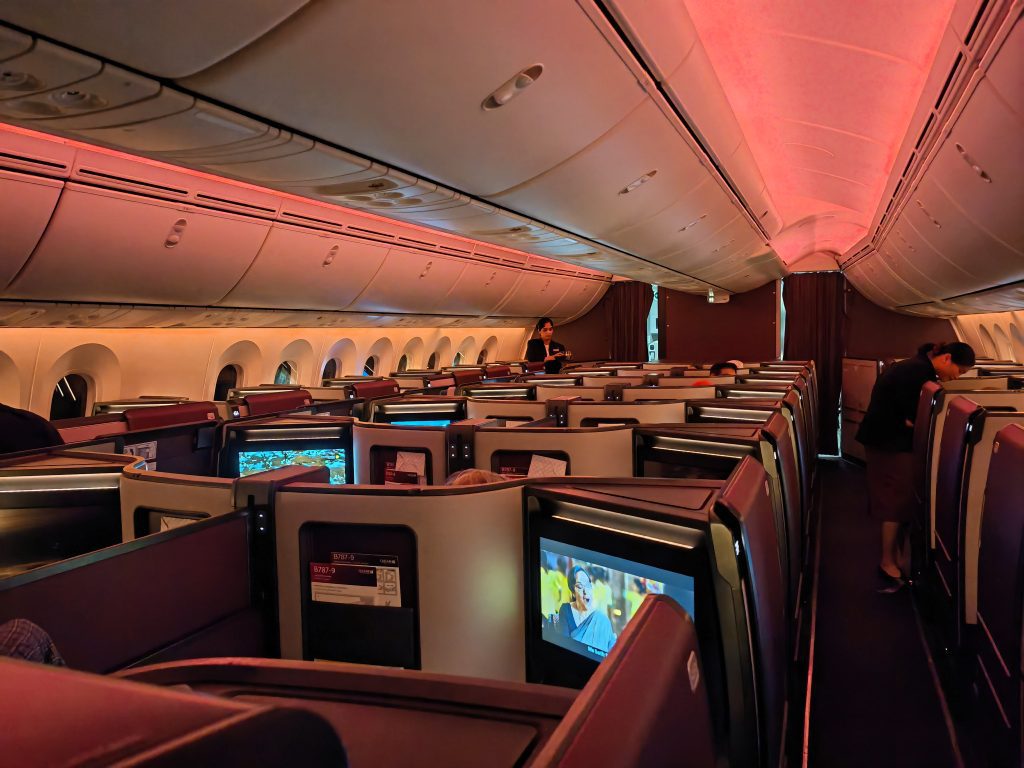 Qatar Airways Mini QSuite Business Cabin