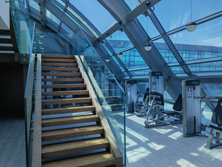 Steigenberger Hotel Doha Gym Stairs to Mezzenine